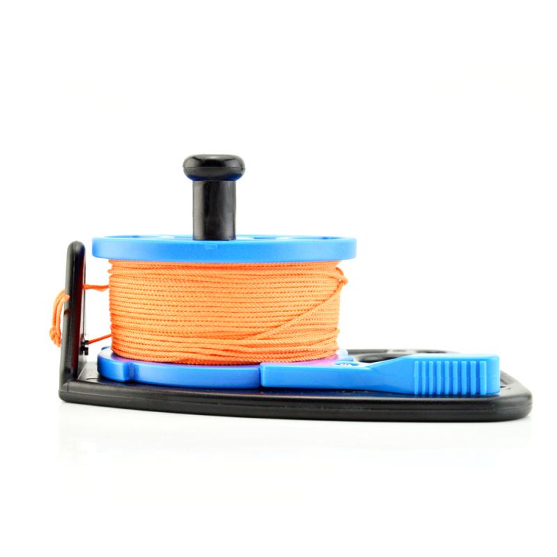 150/249 футов катушка для подводного плавания с затонувшей катушкой, катушки с леской для пальцев, пещерная катушка с ручкой, снаряжение для подводного плавания, водных видов спорта