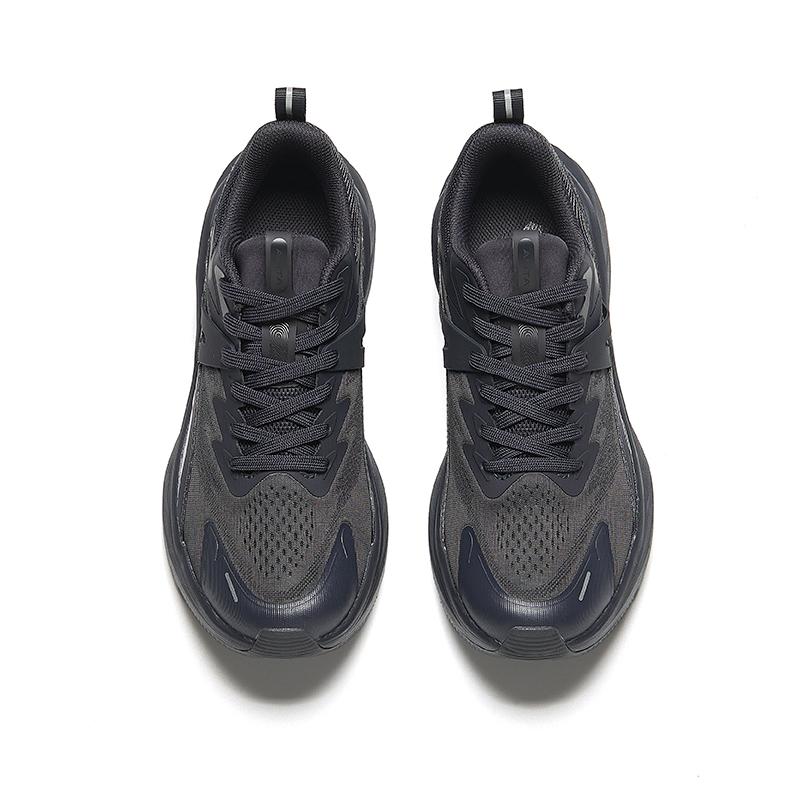 Anta Удобные универсальные нескользящие износостойкие амортизирующие низкие повседневные кроссовки для бега мужские серые черные 912435506-4