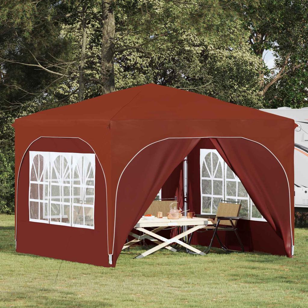 Pop up Party Tent 290 x 290 x 245 cm Terracotta