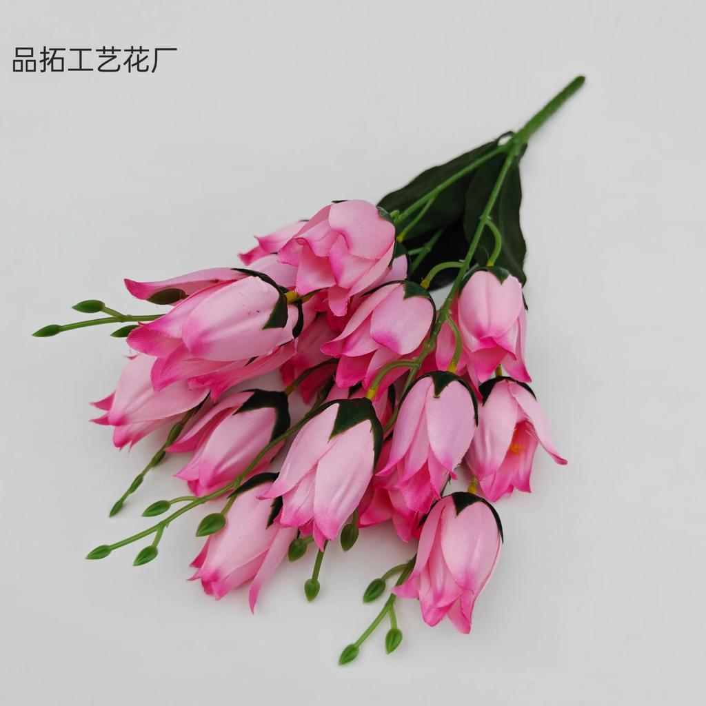 5 Веток 20 Головок Искусственные Тюльпаны из ПУ Не Выцветающие Искусственные Пластиковые Поддельные Растения тюльпанов Сделай сам Дом Сад Свадебное Украшение На Открытом ВоздухеT