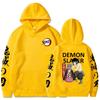 Demon Slayer Inosuke Hashibira Hoodies Anime Kimetsu No Yaiba Hooded Cute Kawaii Oversized Hoody Tops Men Women Sweatshirts