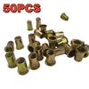 Rivet Nuts Set 50Pcs M3 to M8 High Strength Carbon Steel Blind Nuts for Auto Body Repair Home Improvement Projects