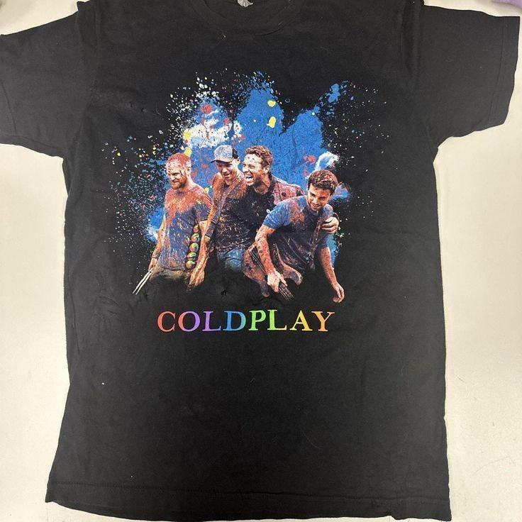Винтажная футболка Coldplay American Tour, короткий рукав, все размеры от S до 5XL, SE017, унисекс