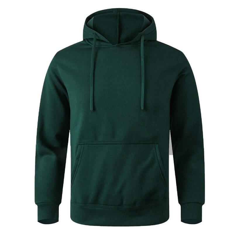 Men's Casual Hoodies Fleece Hip Hop Solid Pullover Sweatshirt Men Sportswear Clothing Sweatshirt Men's Clothing
