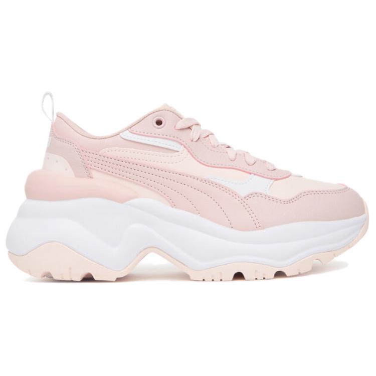 Puma Cilia Wedge Розово-белые женские кроссовки Mauve-Mist Puma-White 393915-15