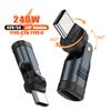 Адаптер USB C PD240W Быстрая Зарядка Разъемы 480 Мбит/с Высокоскоростная Передача Данных Компактный Дизайн Экономящий Место