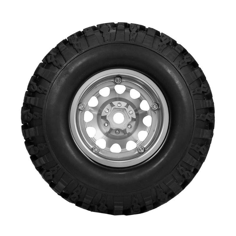 1 комплект/2 шт. Диски для колес RC-краулера Beadlock Резиновые шины для колес Подшипник повышенной прочности и сцепление Запасная часть для 1:10 радиоуправляемых моделей TRX4