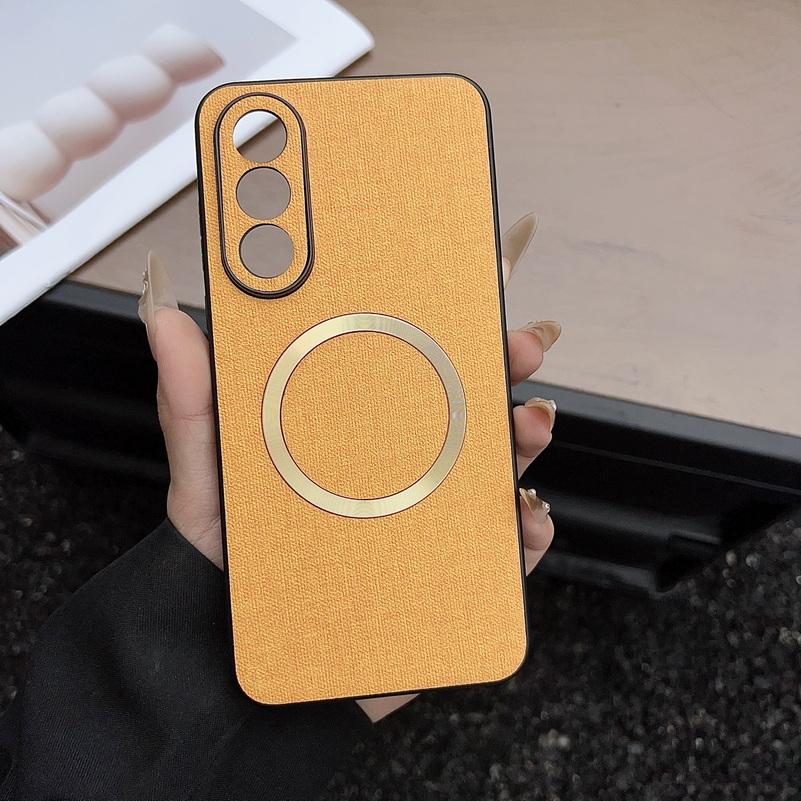 Магнитный кожаный чехол Magsafe для OnePlus Nord 5 4 ce 5 One Plus 13s 13T 13R 13 12 Ace 5 3 Тканевая крышка для беспроводной зарядки