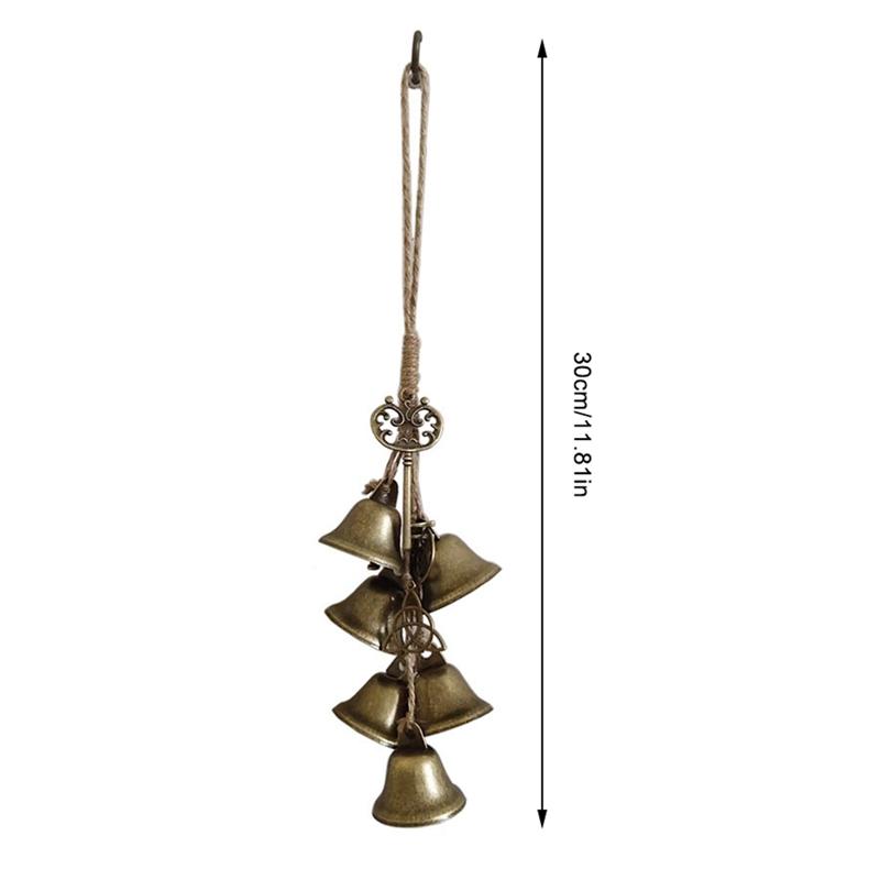 Witch Bells Outdoor Metal Wind Chimes Yard Garden Hanging Ornament Magical Wind Chimes Witch Bells Protection For Door Knob Hang