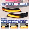 2PCS Dynamic LED Car Turn Signal Light Side Rearview Mirror Indicator Blinker Lamp For Ford Focus 2 3 Mk2 Mk3 Mondeo Mk4