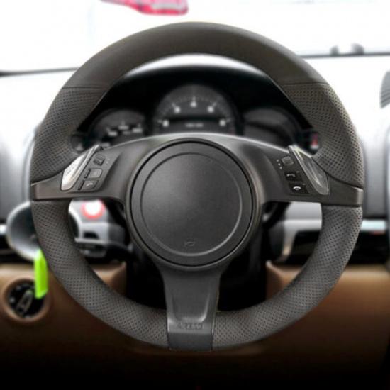 Кожаная накладка на руль автомобиля для Porsche Cayenne Panamera 2010 2011 2012