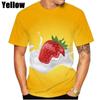 3D Strawberry Men's/Women's Haikyuu T Shirt 3D Printing Short-sleeved Round Neck Men's Tops Clothing Plus Size S~6xl Oversized