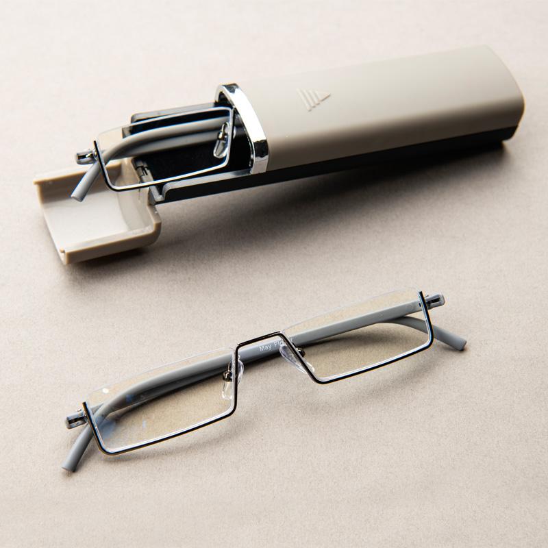 Очки для чтения с блокировкой синего света для мужчин, металлические, увеличительные, для пресбиопии, +1.25+1.75+2.25