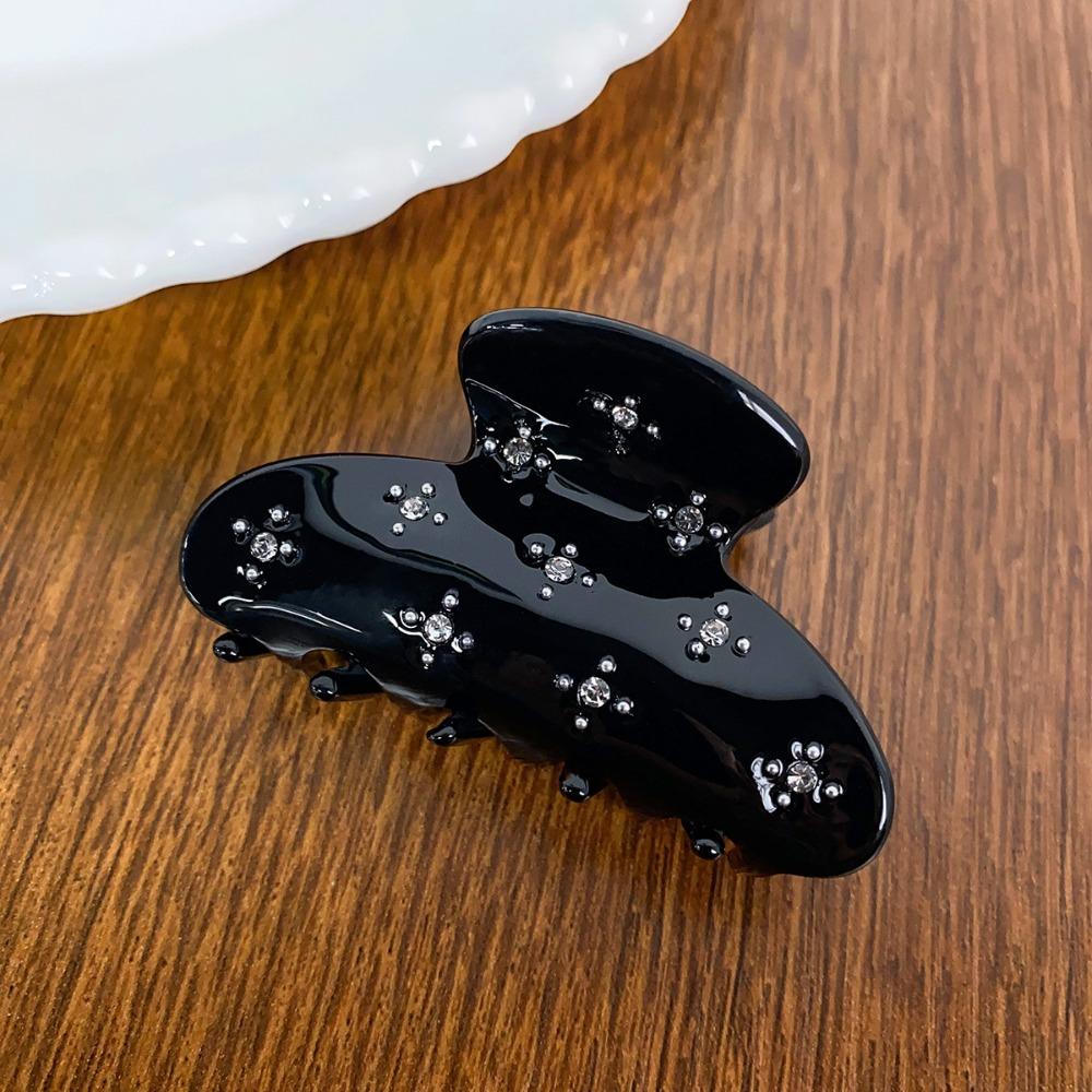 Прозрачная ацетатная заколка для волос со стразами, заколка для волос со стразами в виде бабочки, женская