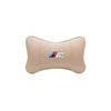 M logo Car Valve Cap Auto Seat Headrest Leather Neck Pillow Head Support For BMW X1 X2 X3 X5 X4 X6 X7 iX3 F20 F10 F07 E70 E46 FY6