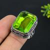 Peridot Handmade 925 Sterling Silver Jewelry Ring Size 9 Z2w70