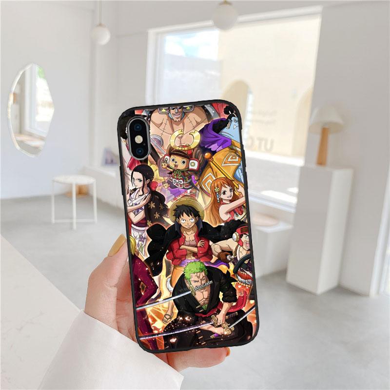 Art One Piece Soft Shell Phone Case for iPhone SE X XS XR 11 16E 17 Pro Max Air 8 7 6 6s Plus