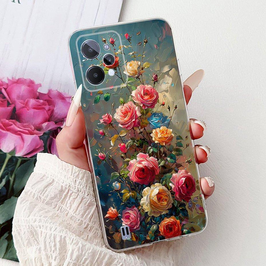 Cute Painting Phone Case For Realme C31 C33 Soft Silicone TPU Back Cover For Realme C31 C33 2023 Cases Bumpers