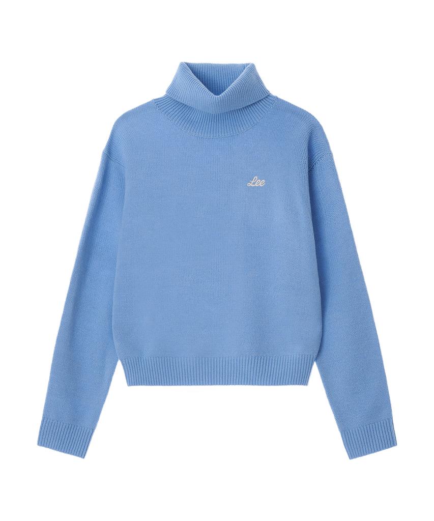 LEE Women'S Turtleneck Knit Sky Blue