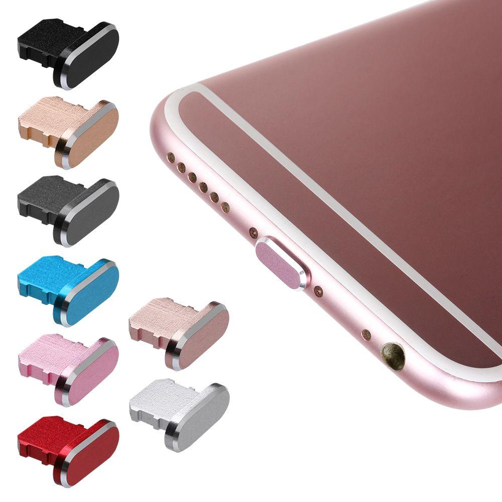 Phone Accessories Dustproof Cover Metal Stopper Charging Port Cap Charger Dock Anti Dust Plug