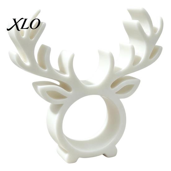 Декор для кухонного обеденного стола 3D-печатное кольцо для салфеток в виде оленя, Декоративный держатель, Держатель для шоколада в виде лося, Украшения для рождественских украшений, Праздничные