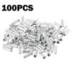 Обновите свой велосипед с помощью 100 шт. зажимов для наконечников проводов для внутреннего троса переключателя тормозов