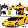 1:18 Remote Control Transforming Car Induction Transforming Robot Rc Car Children Racing Car Model