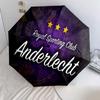 Узор Королевского спортивного клуба «Андерлехт», автоматический складной зонт, портативная и складная конструкция, 8 спиц, рождественский или праздничный подарок.