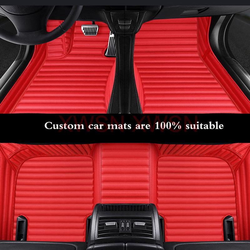 Striped Pu Leather Customized 5D Car Floor Mat for Nissan Patrol Y61 Y62 Quest 2011-2017 Cefiro 2004-2006 Interior Accessories