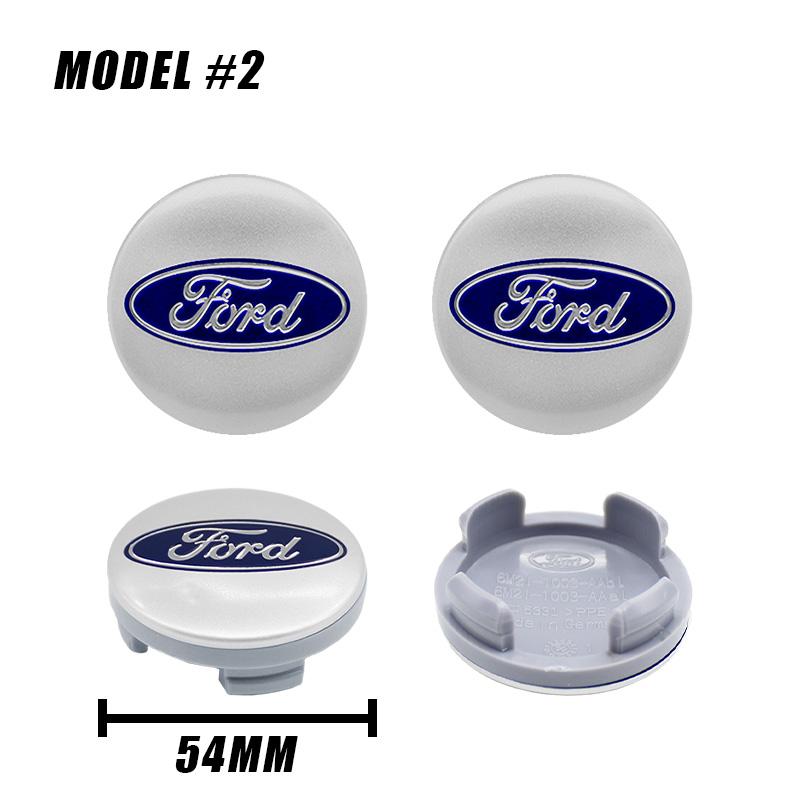 54mm 4pcs Car Wheel Center Hub Metal Emblem Cap Cover for Ford Focus 2 Mk3 F150 Mondeo C-Max Fusion Ranger Escort Explorer Kuga