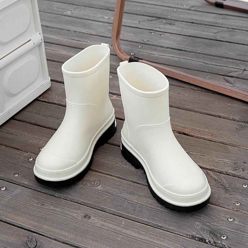 Женские резиновые сапоги из Японии и Кореи, привезенные из-за границы: Водонепроницаемые, нескользящие, износостойкие, мягкая подошва, удобные для использования на открытом воздухе и в помещении.