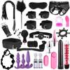 26pcs Sexy Lingerie Nylon Bondage Sex Toy Exotic Set Accessories Sexual Anal Plug Porn Toys Sex Suit