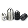 Factory Supply 10pcs Groove Ball Plunger M4~M24  Carbon/Stainless Steel  Spring Loaded Plunger Steel Ball Fastening Spring Screw