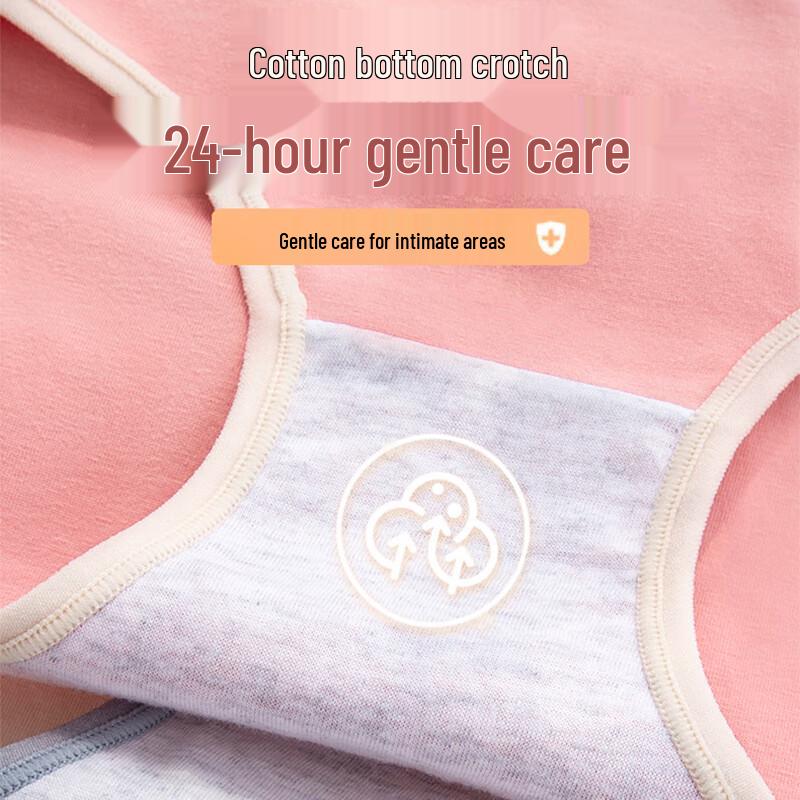Langsha Women's Antibacterial Cotton Briefs 4-Pack