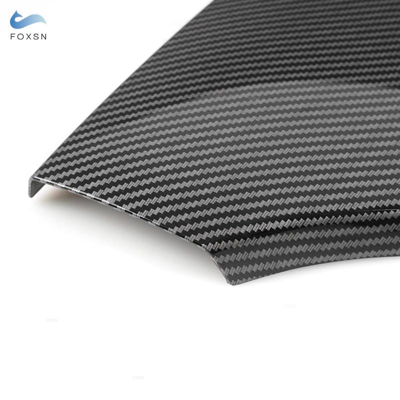 Для BMW 5 серии E60 2004 2005-2008 2009 2010 автомобильная центральная консоль подлокотник крышка коробки ABS углеродная текстура внутренние аксессуары