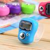 Random Color Finger Counter Ring 5 Digital LED Electronic Handheld Tally Counter Clicker Counter with Islamic Tasbih Bead