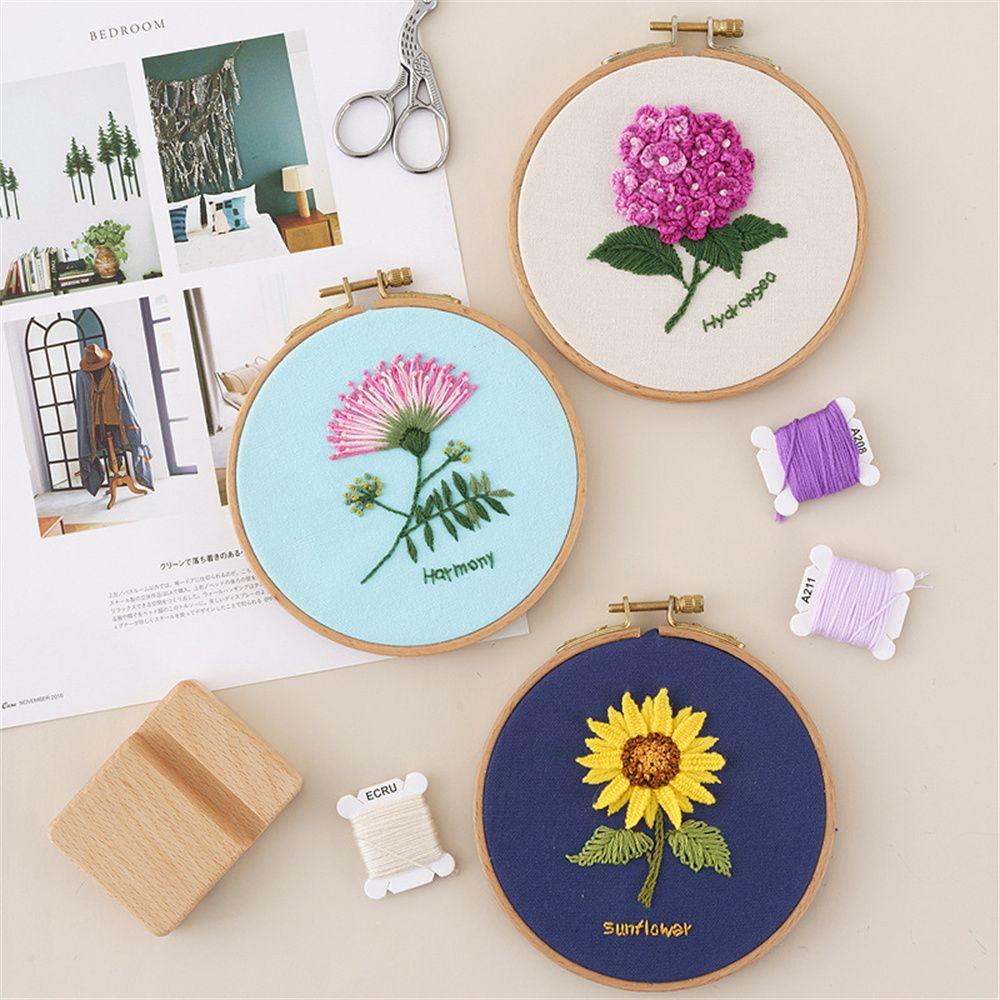 Decoration Flower Bouquet Series Beginner Needle Thread Embroidery Kit Needle Punch Cross Stitch