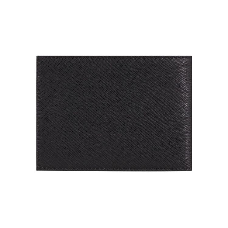 Emporio Armani Классический Короткий Складной Кошелек-Тройка из Полиэстера с Логотипом Орла Мужской кошелек Черный Y4R165-Y138E-81072