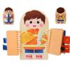 Educational Baby Busy Board Learn Dress Toddlers Quiet Books Early Learning Toys Basic Life Skills