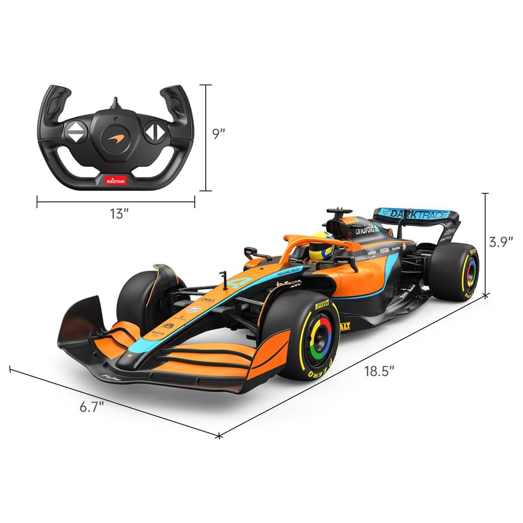 Rastar McLaren MCL 36 First Class Equation Racing Car RC Racing Scale McLaren F1 Remote Control Toy Car Car, 1/12