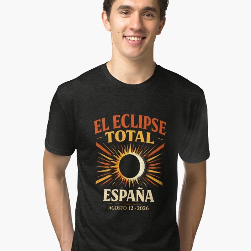 Astronomy Total Eclipse Spain 2026 Tshirt