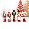 Nutcracker Miniatures Home Creative Party Decoration Walnuts Soldiers Band Dolls Handicrafts 12cm Home Decoration Vintage Mini