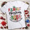 Мужская и женская праздничная семейная рождественская футболка #MC