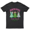 North Pole Christmas Tree TShirt Unisex Gift Retro Seasonal Funny Xmas Santa