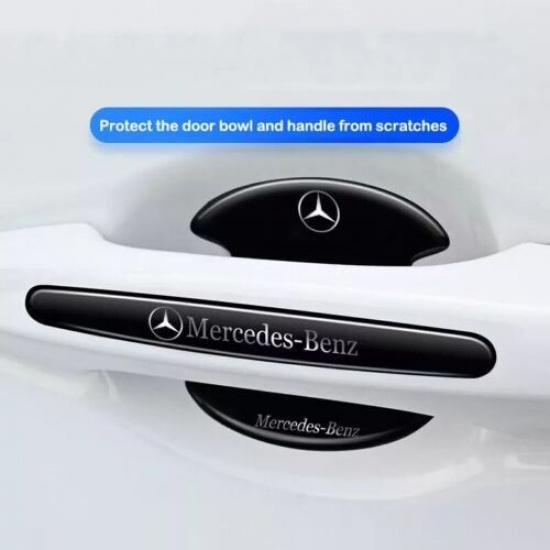 Fits Mercedes Benz Car Door Handle Bowl Scratch Sticker Protector Film 8Pcs/Set
