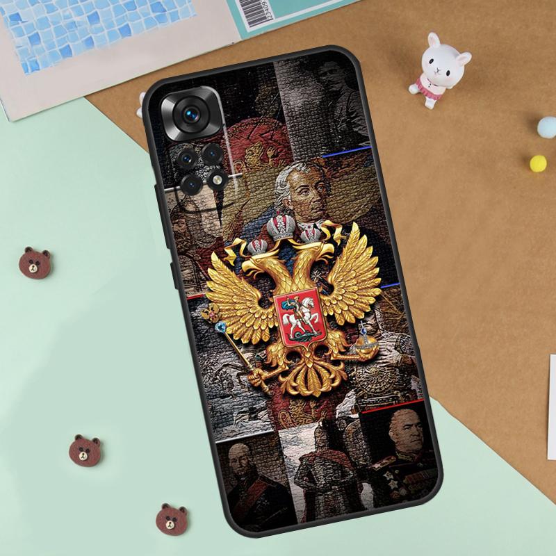 Coat Of Arms Russian CCCP Flag Case For Xiaomi Redmi 14C 10C 12C 13C Cover For Redmi Note 13 Pro 14 9 10 11 12 10S 11S 12S