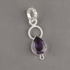 Подвеска с африканским аметистом, Ювелирные изделия из стерлингового серебра 925 пробы, Подвеска ручной работы, Для подарка на День благодарения