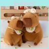 Capybara Backpack Plush Super Soft Stuffed Animal Creative Doll Unique Gift