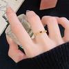 Ангола Красный Средневековый Открытый Кольцо-Кольцо Ретро Эмаль Легкая Роскошь Индивидуальность Регулируемый Штабелируемый Кольцо на Указательный Палец