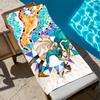 W-witch anime Hat A-atelier Towel Large Quick-Drying Microfiber soft Beach Towel for Travel Fitness Sauna Bathing Camping